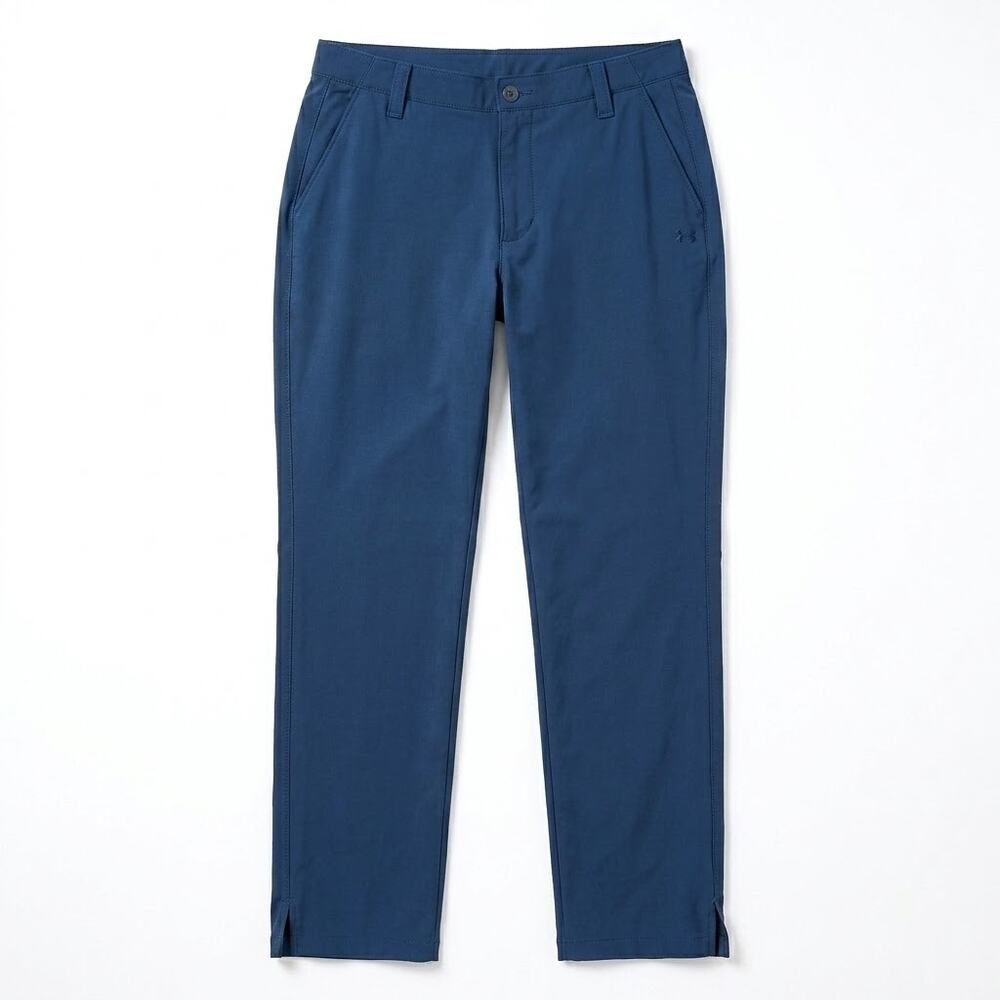 Under Armour Match Play Flat Front Stretch Golf Pants Navy Mens 36x32